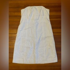 Lilly Pulitzer White Lace Detailed Strapless Dress